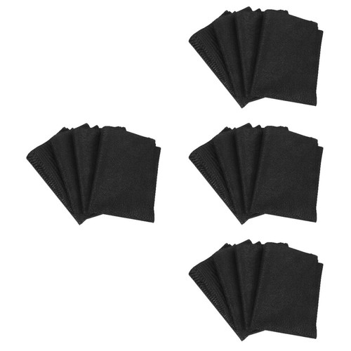 Foldable linen placemats black - linen,