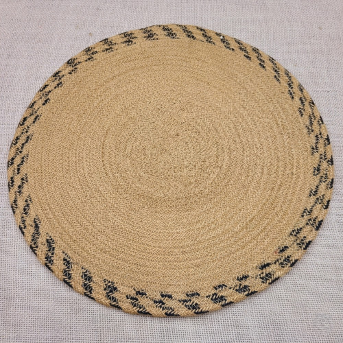 Round braided jute - braided, mat
