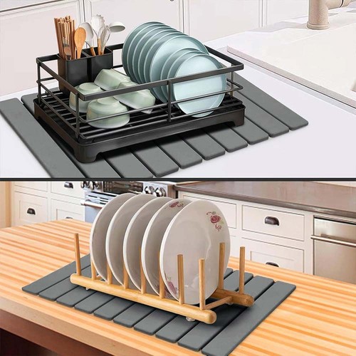 Foldable diatomite placemat - foldable,
