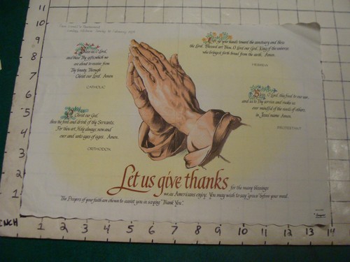 Vintage placemat let give - vintage,
