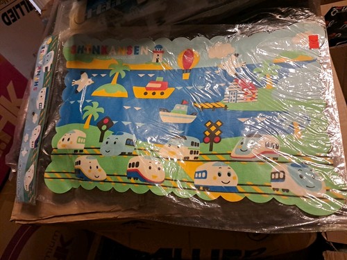 Shinkansen foldable table mat - shinkansen,