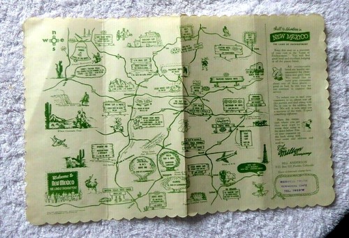 Vintage paper placemat - vintage, cartoon