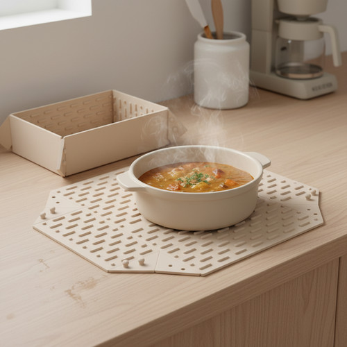 Foldable silicone table - table, mat