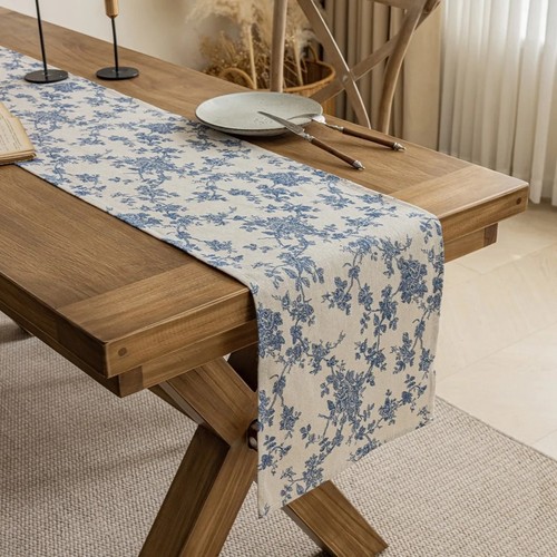 Cotton linen blue - cotton,