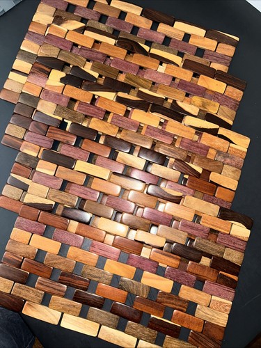 Wood table placemats - 4,