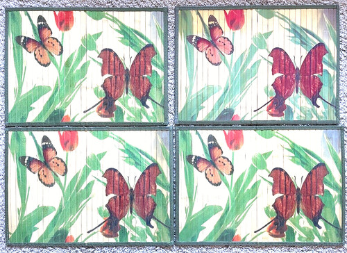 Lot four vintage butterfly - of,